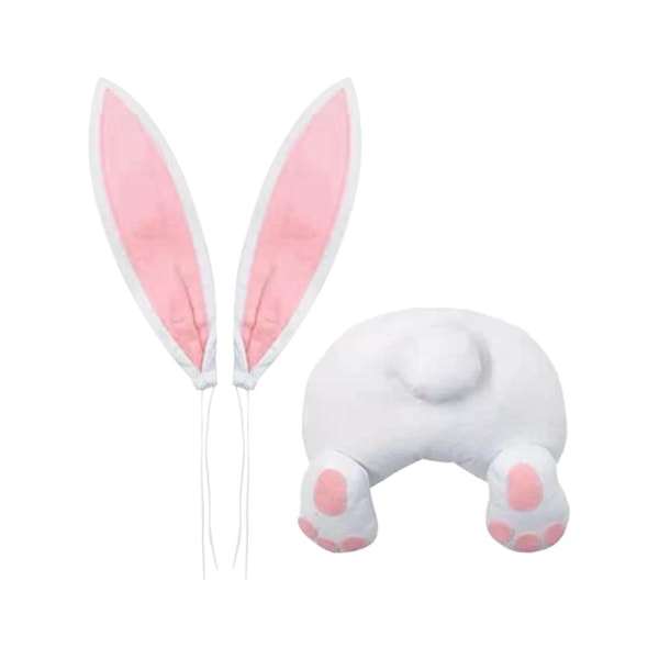 Påskdörrdekorationer Kaninrumpa Kranskit, Påskkaninrumpa Pink B 1set