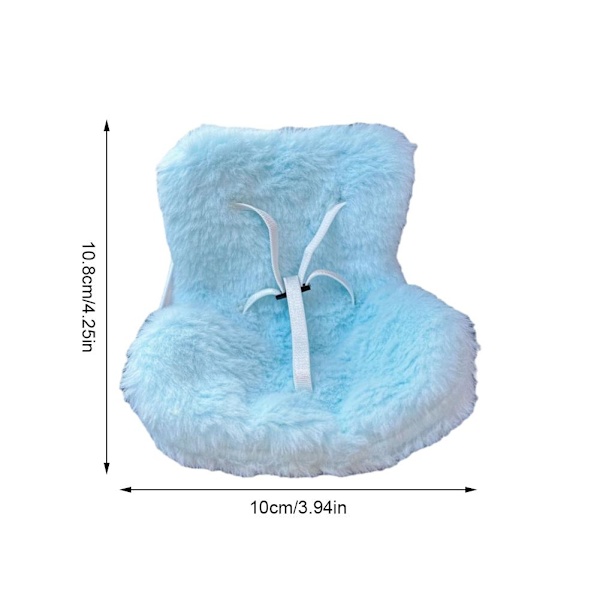 Bilsäkerhetssäte tecknad plyschdocka dekoration ornament^ Blue One size