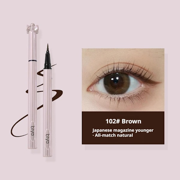 Biya Eyeliner Penna Mjuk Vattentät Svettsäker Snabbtorkande Versa 101 # black, 0.8ml