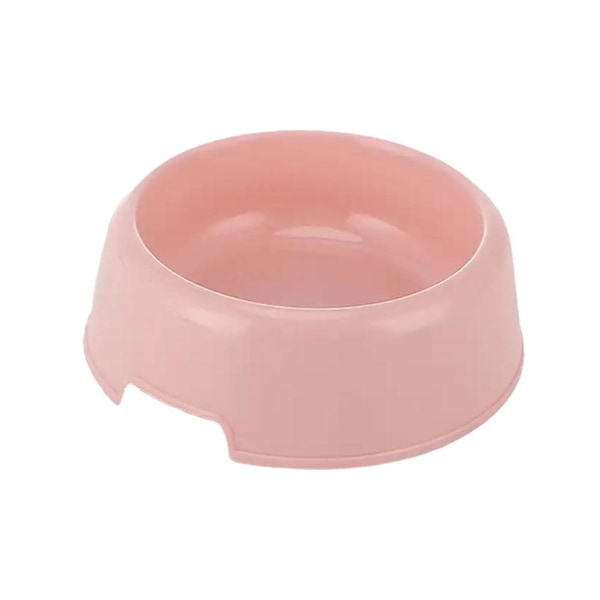 Skål för husdjur, hund och katt, resefotspår, matningsfoder, vatten, plast pink one-size