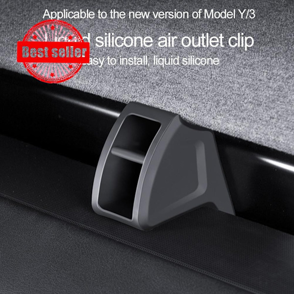 För Tesla Model 3 Highland Y Launch 2025 Luftfräschare Adapter Ventil Luft Bil Aromaterapi Clip W9 2pcs One size
