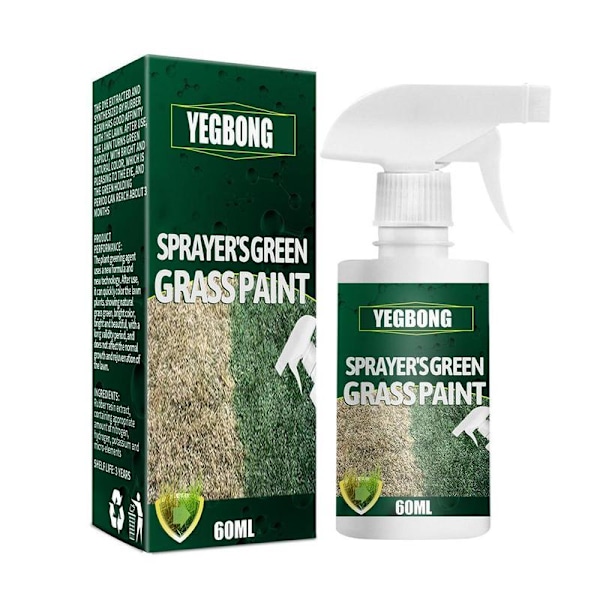 Grön Gräsfärg För Gräsmatta Spray Växtfärg Reparation Hög Förbättring~60ml Kvalitet Z5I7