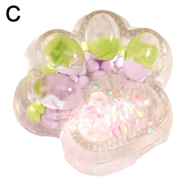 Kattfot Klämleksaker, Kattfot Kläm Silikonleksak, Taba Squish Purple 1pcs
