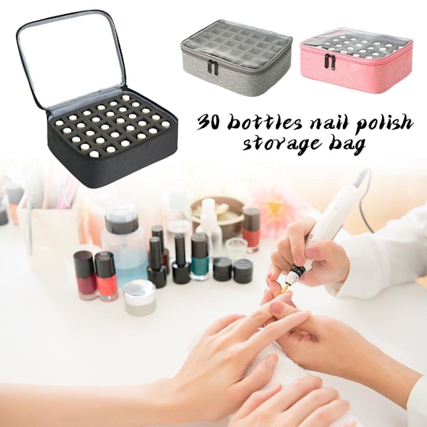 Rosa (B) $ Förvaringsväska för nagellack Stor kapacitet, Högt värde för tvättväska för ansikte, Väska, J8E7 pink 1pcs