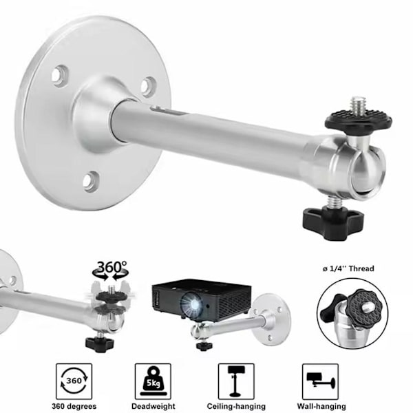 Projektorfäste i aluminiumlegering Takfäste för kamerafäste I4N2