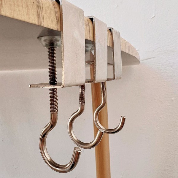 Punch-fri Förvaringskrok på Sidan av Bordet Ryggsäck Förvaring 2pcs 1pcs