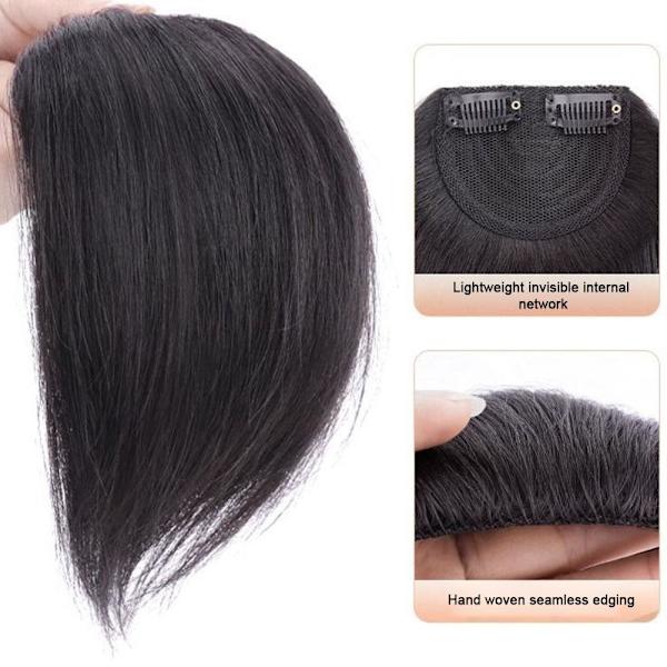 Uppgraderad Förtjockad Fluffig Hårförlängning Flerfärgad 15/25Cm Clips Osynlig Ny M4S7 Light brown25cm 1pcs