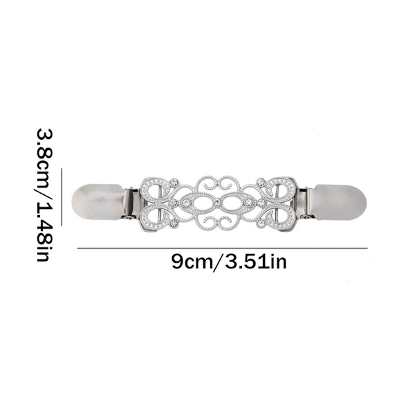 Perfekt Retro Kofta Clip Tröja Clip Kvinnor Filigran Rygg Clip Sjal Cinch Klänningar Y9j7 style2 One size