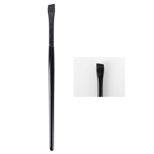 Ultratunn Professionell Sminkverktyg Portabel Liten Vinklad Ögonbrynsborste Eyelinerborste Ögonbryns Eyelinerborste blackB A102