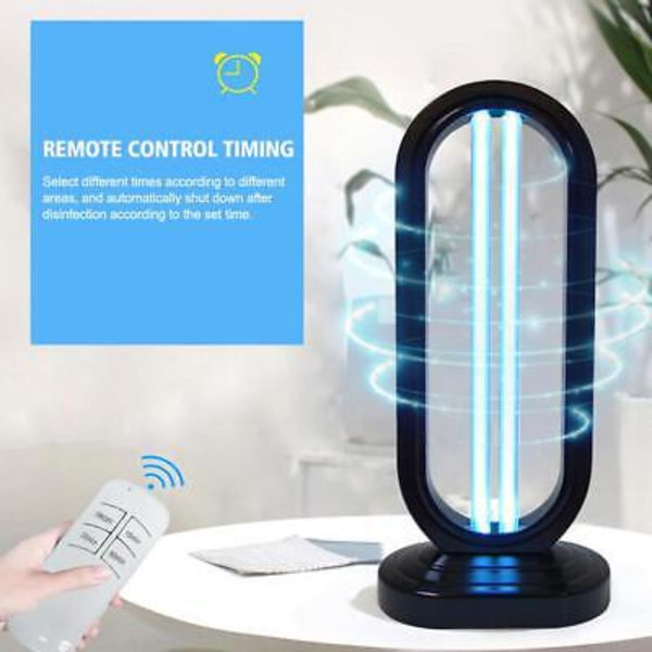 Ultraviolett Sterilisering Germicidal Lampa Ozon Desinfektion Sovrum Eu black 1pcs