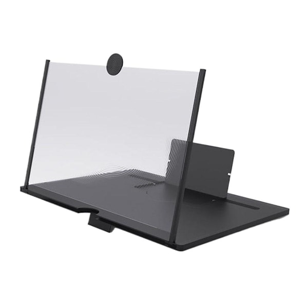 Mobiltelefon Skärmförstorare Utdragbar Hd Video Mobil Skrivbord Lazy Telefonstativ Förstoringsglas 10\" E5s7 Black 1 PCS