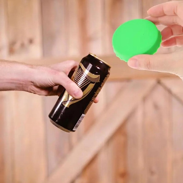 Dryckesburkslock Läcksäkra Förseglade Silikonburkar Cola Praktiska Lock Burk Järn Bekväm S8p9 orange one-size