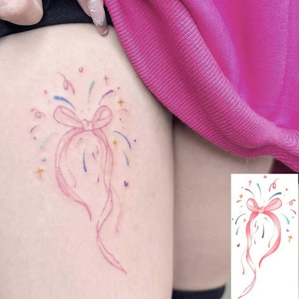 Bow Temporära Tatueringar Ark Klistermärken Vattentät Arm/Ben/Kropp Halloween Tatuering K0 Y523 1pc