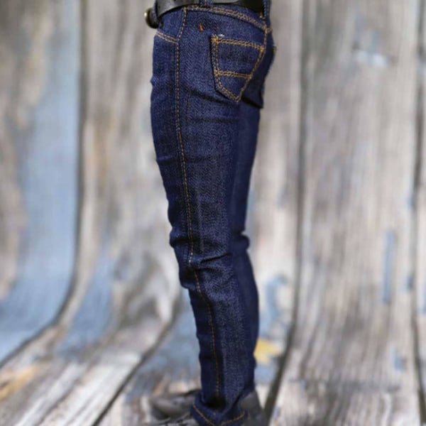 ACNTOYS 1/6 Skala Jeans Byxor Byxor Kläder Passform 12" Man PH TB blue one-size