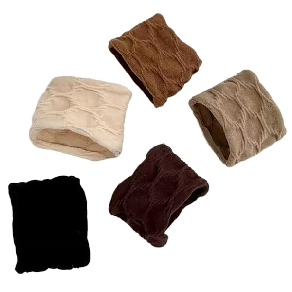 Solid-Widen Tjockt Hårband Rep Kvinnor Hästsvans Hållare Hår T Black One size