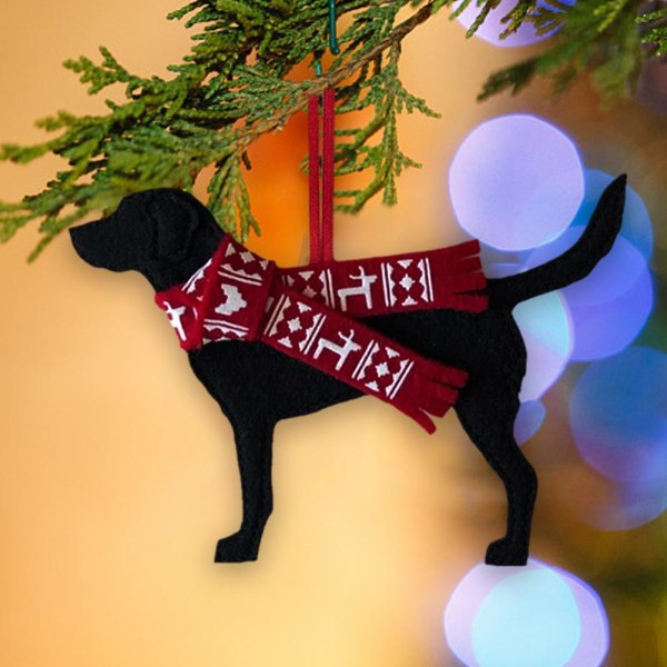 ZXCVWWE Retrieverpresenter - Labrador Juldekoration, Labrador O black One-size