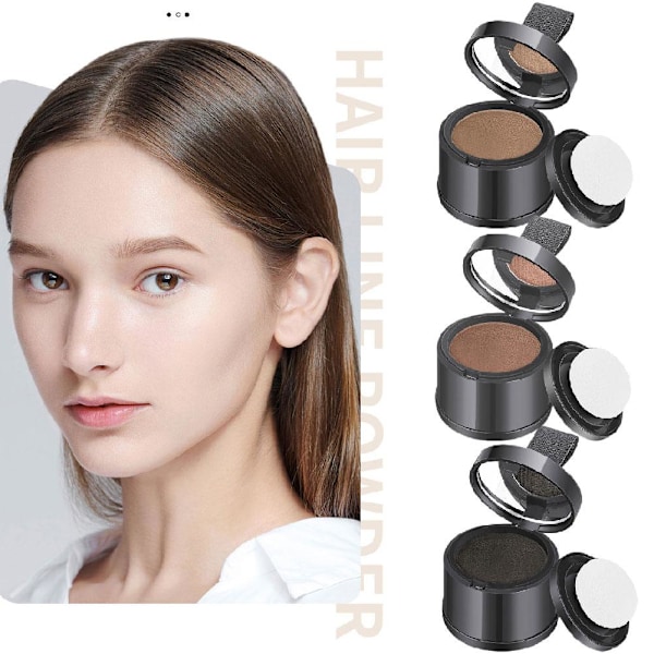 Hårlinjefyllande Skuggpuder Vattentätt Panna Täckande Concealer Puder Flintskalligt Hår Vitt F1K6  light coffee color 4.5g