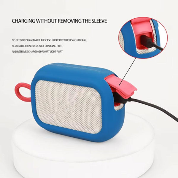 För SoundCore Select 4 Go Bluetooth-högtalare Skyddsfodral Silikonskydd Q4I2 Blue 1set