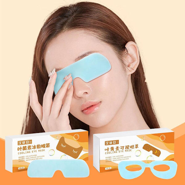 Isögonmask, ljusblockerande, andningsbar, ögonskyddande hälso-ögonmask ηφ D4G8 1orange 5pcs