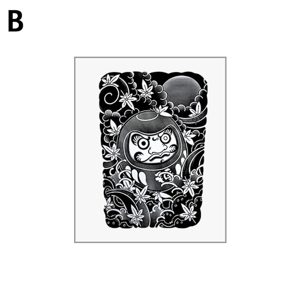 Japanska Tatuering Dekaler Vattentäta Blomma Arm Tatuering Dekaler Traditionella Tatuering Dekaler style 2 1pcs