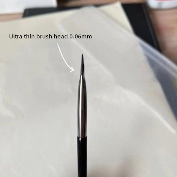 Liten Platt Diagonal Eyelinerborste Ultratunn Sminkborste Verktyg Smink M9V6 eyebrow brush, 1pcs