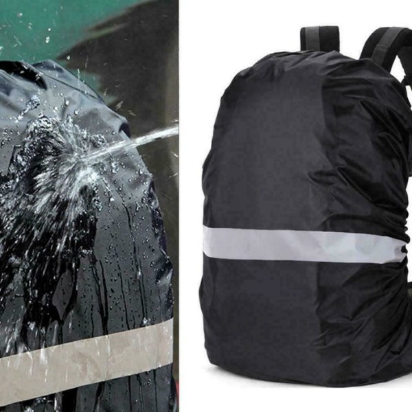 Köp Ryggsäck regnskydd reflekterande och vattentätt för cykling eller |  Fyndiq