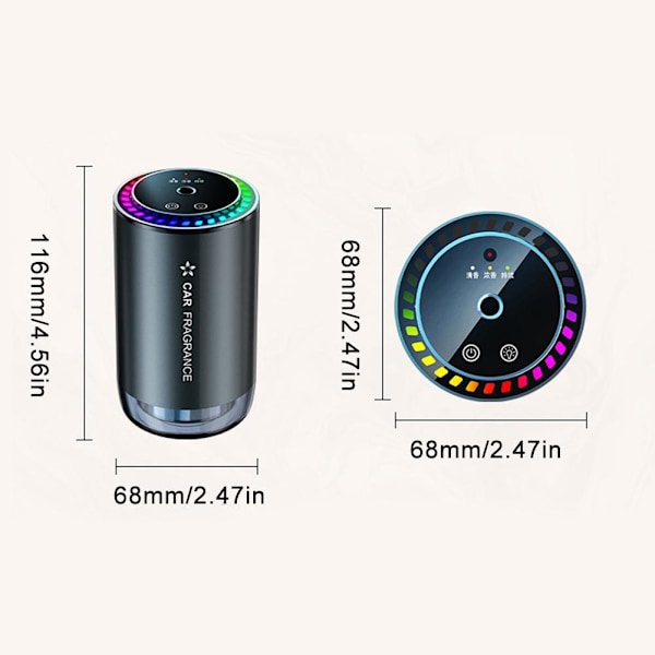 Smarta Bil Luftfräschare, Parfymdoft Aromaterapi Essentiell