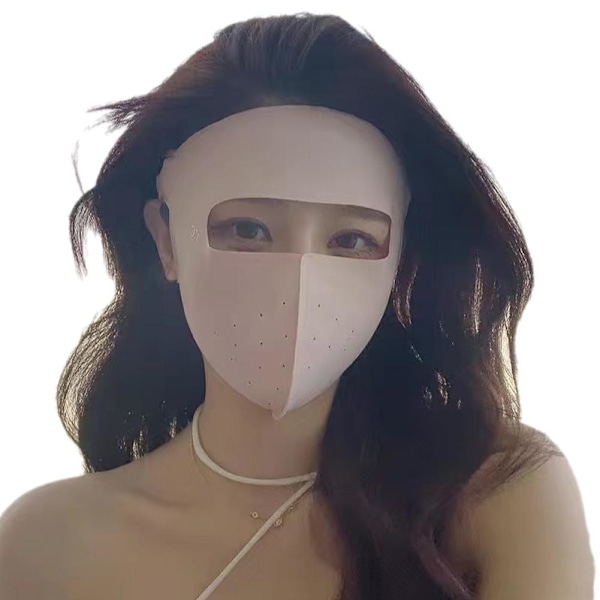 Full Face Solskyddsslöja för Kvinnor, UV-skydd och Skugga för Sommaren яя H8M5 Pink One size