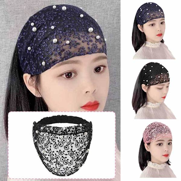 Utsvängd Hårband med Blommor, Koreansk Stil för Smink ✨ U5T9 pink one-size