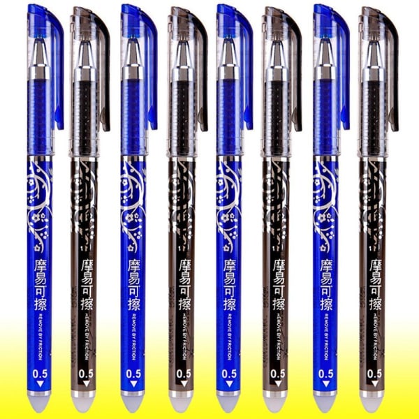 1 st 0,5 mm blå raderbara pennor Magic Gel Pen School Office Station blue Needle head