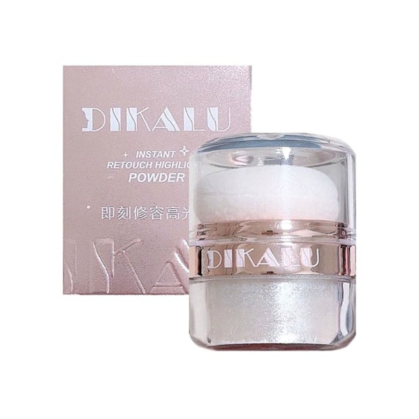 Glittrande Fairy High Light Kroppsglitter Puder Klapp Puder Mo