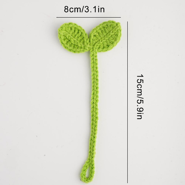 Kreativ Stickad Virkad Löv Grodd Datakabel Rem Handgjord H UK Lager 4pcs one-size