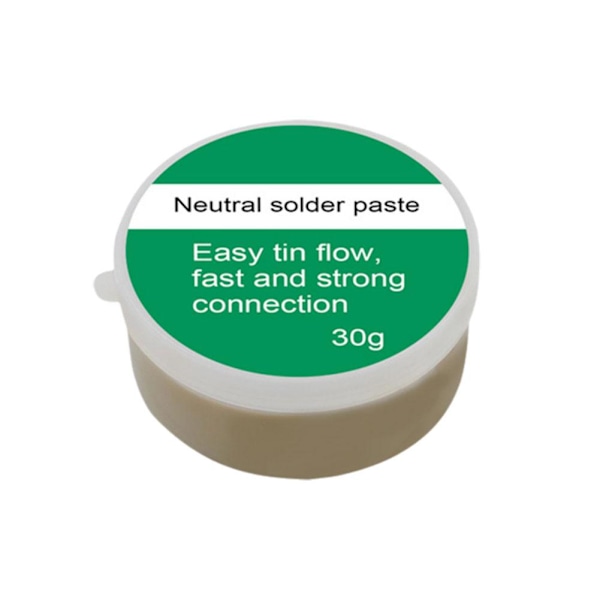 Lödflus, 8G Fluslödning, Flusmedel för Lödning, Lödpasta för Rostfritt Stål, Koppar, Järn, Nickel, Ingen Rengöring Lödpasta, Snabb Vi GreenC 30g