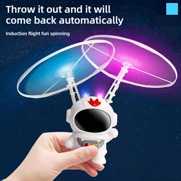 Ny Långvarig Trådman Astronaut Flygplan Gyroskopisk Induktionsupphängning Barnleksaker C4s3 White 1set