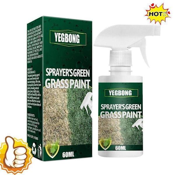 Grön Gräsfärg För Gräsmatta Spray Växtfärg Reparation Hög Förbättring~60ml Kvalitet Z5I7