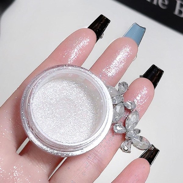 Glittrande Fairy High Light Kroppsglitter Puder Klapp Puder Mo