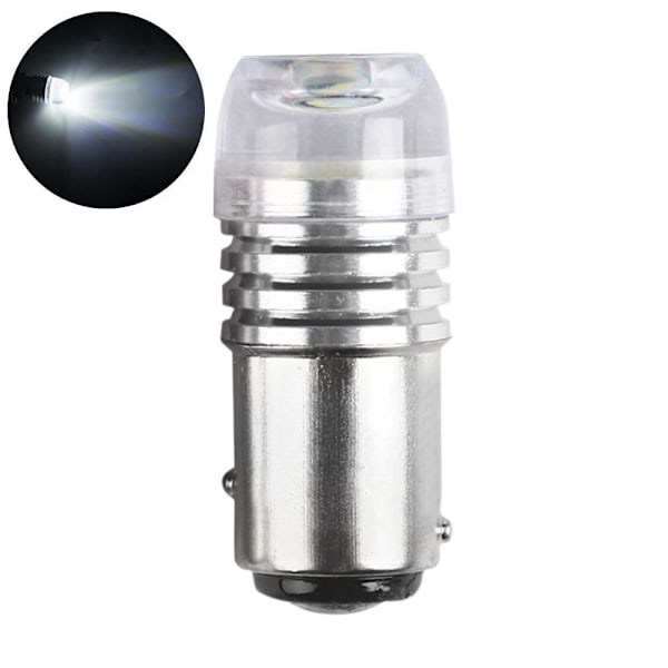 1/1156 Ba15s 1157 Bay15d Röd Stroboskoplampa 5730 12v Bakljus Blinkande Glödlampa Bromssignal Blinkers B9 2 LED White One size