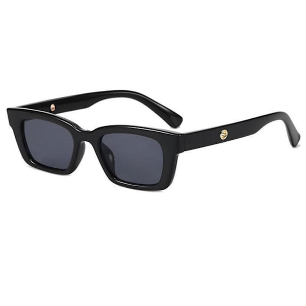 Koreansk Version Retro Fyrkantiga Små Solglasögon K5m8 black one-size