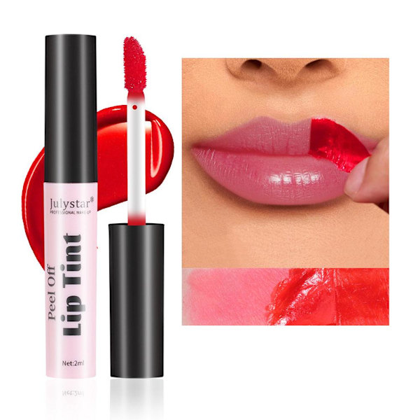 NYTT Läppstift Peel off Lip Tint Stain Tattoo Färg Vattentät Långvarig 03 2ml