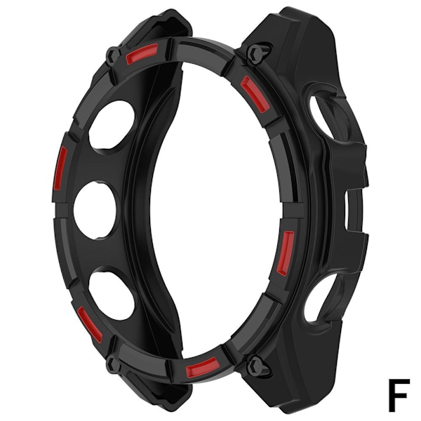TPU-skal för Garmin Enduro 3 Skydd Smart Klockarmband Skal C black red For Garmin Enduro 3