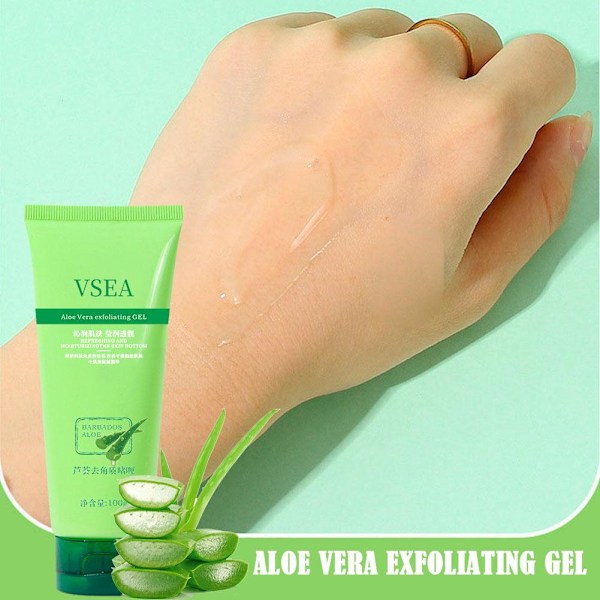 Aloe Vera Exfolierande Gel För Ansikts- och Kroppsskrubb Exfolierande Djuprengöring L6