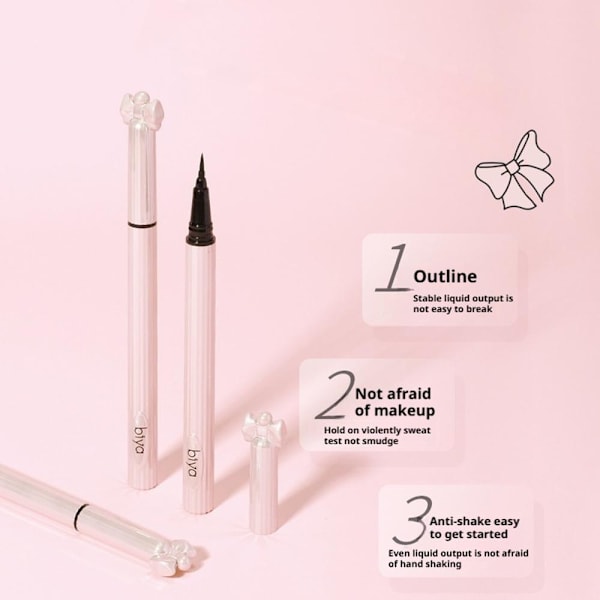 Biya Eyeliner Penna Mjuk Vattentät Svettsäker Snabbtorkande Versa 101 # black, 0.8ml