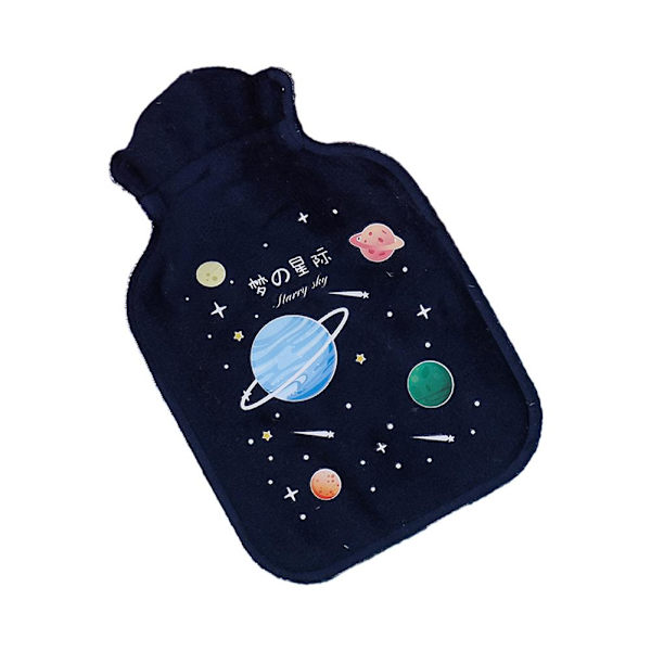 Mini Söt Vattenflaska i Gummi med Tecknat Motiv, Portabel Iskompress, Isvarm Påse och Varmkompress W5m5 planets 1PC