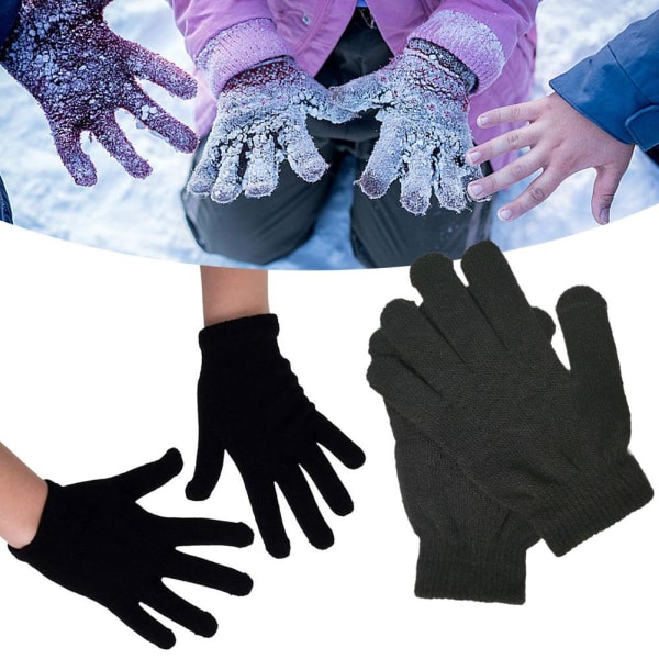 Barn Flickor Pojkar Barn Småbarn MAGIC Vinter Stretch HANDSKAR BARN Vante K3O5