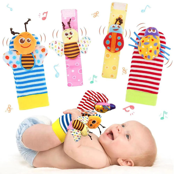 4 st/set Baby Tidig Utbildning Pussel Plysch Söt Tecknad Baby Leksak monkey pig 4pcs/set