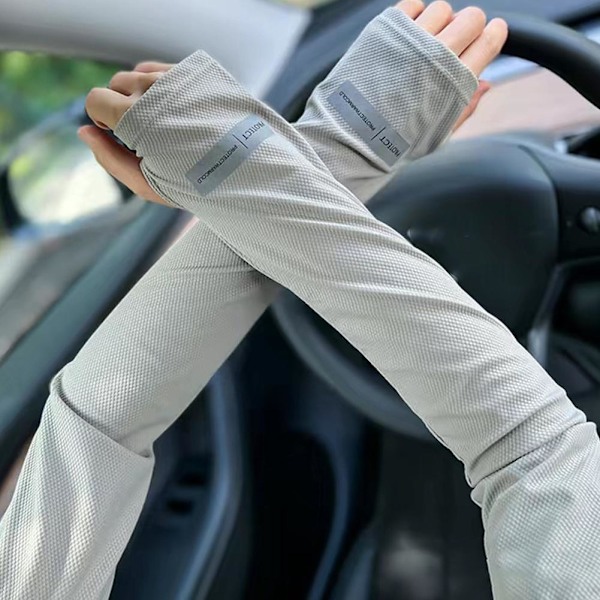 Unisex Kylande Armskydd Ärmar Sport UV Solskydd Utomhus light grey Arm Sleeves