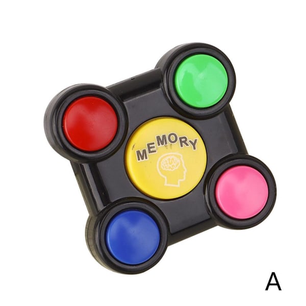 Interaktivt spel blinkande ljus minnesträning konsol utbildning black A black A