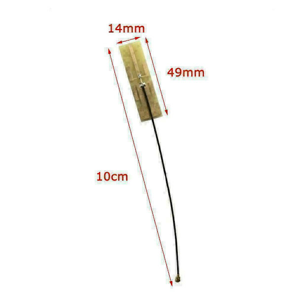 2.4G 5G 5.8G Inbyggd PCB Dubbelfrekvensantenn FPV IPX U.FL O9E9 IPEX -AU.