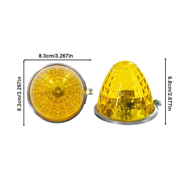 1156 Glödlampa Lastbil Sidomarkeringsljus Vattenmelon Glaslins Ljus 12v 24v Indikator Varningsljus L0g1 Green One size