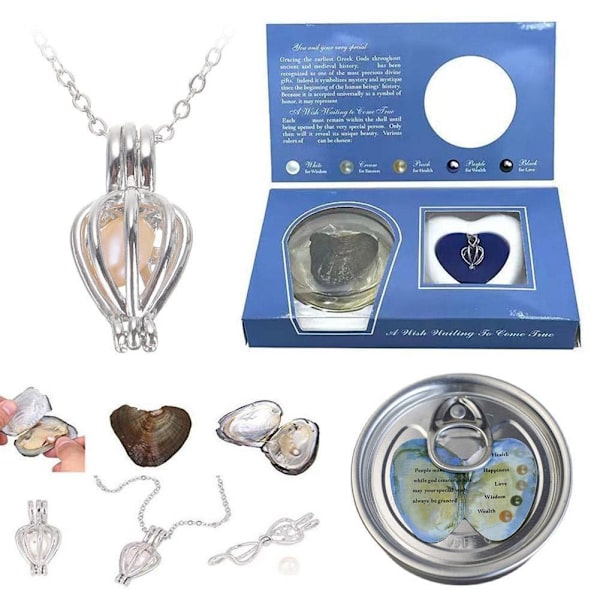 Alla hjärtans dag smyckesset öppnar sin egen Pearl Valentine's GXL-gåva R9L4 F4S6 Vacuum bag 10pcs